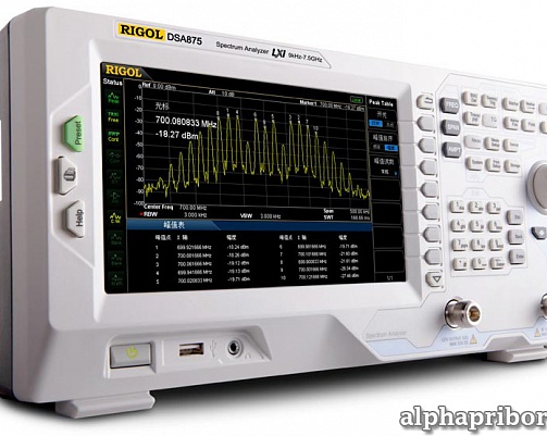 Анализатор спектра Rigol DSA875-TG